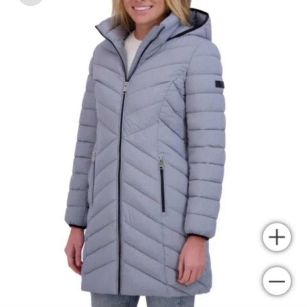 DKNY Women's Stretch Walker Coat, Nwt